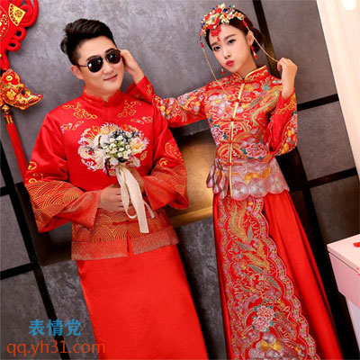 搞笑有趣的中式结婚照图片,搞笑有趣的中式结婚照表情
